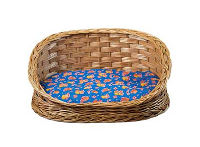 Лежак Для Собак Овальный Со Спинкой №4 61*52*27см Арт339