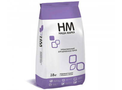 Сухой Корм Наша Марка (НМ) Для Щенков Гипоаллергенный Ягненок и Рис 18кг 