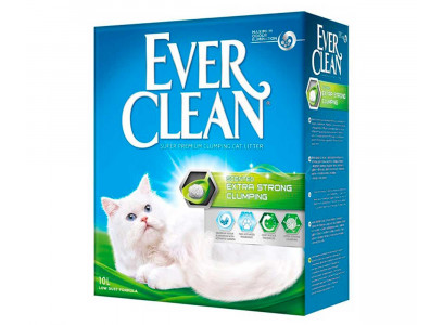 Наполнитель Для Кошачьего Туалета Ever Clean Extra Strong Clumping Scented с Ароматизатором Зеленая Полоска Комкующийся 10л