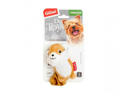 Игрушка Для Собак Gigwi (Гигви) Лиса с 2-Пищалками 10см 75014 