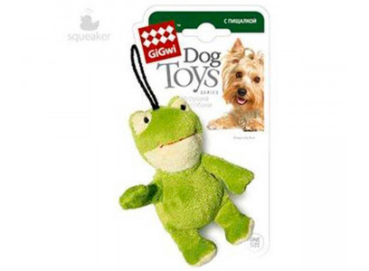 Игрушка Для Собак Gigwi (Гигви) Лягушка с Пищалкой 15см 75022