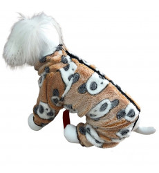 Комбинезон Для Собак Карликовых и Мелких Пород Panda Street 18 Плюш Бежевый Pet Fashion (Пет Фешн) Девочка