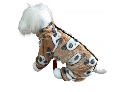 Комбинезон Для Собак Карликовых и Мелких Пород Panda Street 18 Плюш Бежевый Pet Fashion (Пет Фешн) Девочка 