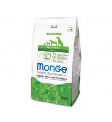 Сухой Корм Monge (Монж) Для Собак Всех Пород Кролик, Рис и Картофель Speciality All Breeds Adult Rabbit, Rice & Potatoes 2,5кг 