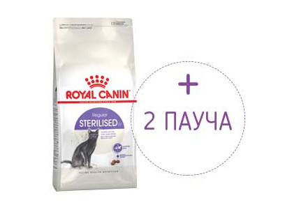 Сухой Корм Royal Canin (Роял Канин) Для Стерилизованных Кошек Sterilised 37 2кг + Влажный Корм Royal Canin 2*85г АКЦИЯ