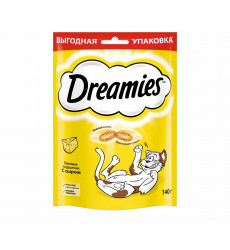 Лакомство Для Кошек Dreamies (Дримс) Лакомые Подушечки Сыр 140г (1*12)