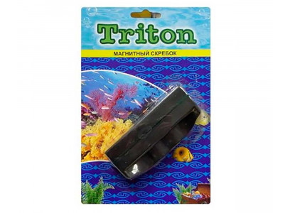 Скребок Магнитный Для Стекол Аквариума Большой Одноцветный В110300 