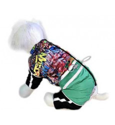 Комбинезон Для Собак Мелких Пород Анимэ 20 Мех Черно-Зеленый Pet Fashion (Пет Фешн) Мальчик