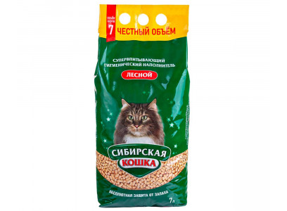 Наполнитель Для Кошачьего Туалета Сибирская Кошка Лесной 7л (1*2) 