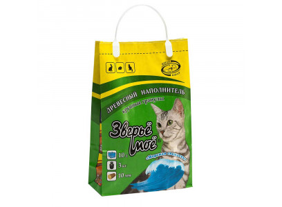 Наполнитель Для Кошачьего Туалета Зверье Мое Крупные Гранулы Морская Свежесть Древесный 3кг-10л (1*3)  