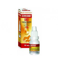 Отоферонол Голд Капли Ушные Против Клеща и Воспаления 10мл