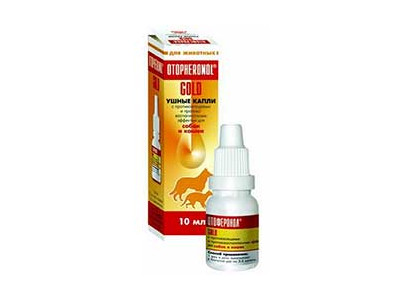 Отоферонол Голд Капли Ушные Против Клеща и Воспаления 10мл 