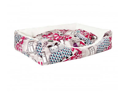 Лежанка Для Кошек и Собак Мелких Пород Хвостел Пухлик Филин 73*58*20см Красный 