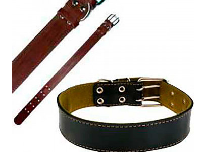 Ошейник Для Собак Брава №25 Комбинированный Кожа и Брезент Арт053