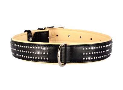 Ошейник Для Собак Средних и Крупных Пород Collar (Коллар) 35мм*50-62см Со Стразами Черный 38821