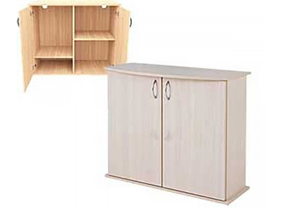 Подставка Для Аквариума До 130л AquaPlus (Аква Плюс) Ф70 71,2x36,2x72см Выбеленный Дуб Фигурная БЕЗ Дверки 217823