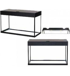 Аквариум AquaPlus (Аква Плюс) LUX П120 Прямоугольный 115л 80*35*43см-6мм Черный Со Светильником 2*18вт 083187