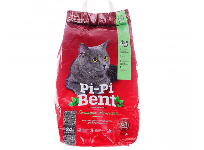 Наполнитель Pi-Pi-Bent (Пи-Пи Бент) 10кг Бумажный Крафт-Пакет Сенсация Свежести 