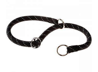 Ошейник Отражающий Черный Нейлон Ferplast (Ферпласт) Sport Reflex Cs 13мм*70 см 