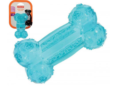 Игрушка Для Собак Zolux (Золюкс) Кость Термопластичная Резина 12см Бирюзовая 479076tur