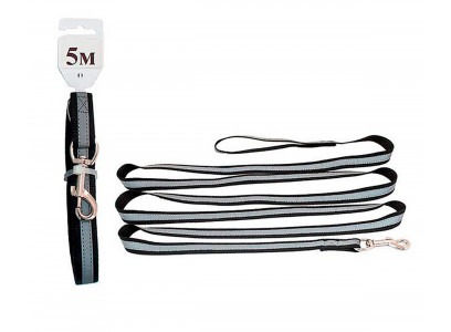 Поводок Для Собак Светоотражающий 25мм*5м Капрон Дарелэнд 021627 