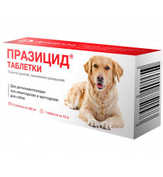 Празицид Таблетки Против Глистов Для Собак 6таб Apicenna (Апиценна)