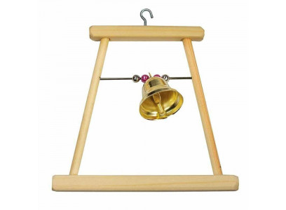 Игрушка Для Птиц Качели Деревянные Средние с Бусами Rp8538