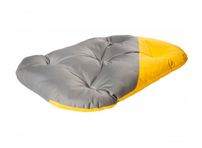 Матрас Для Собак Мелких и Средних Пород Хвостел Двухстронний 70*50см Серо-Желтый 