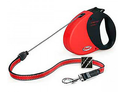 Рулетка Для Собак Мелких Пород Flexi (Флекси) Comfort Long-1 8м До 12кг Красный  