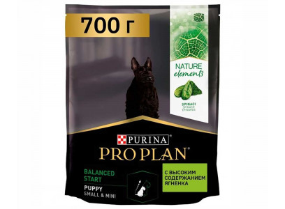 Сухой Корм Pro Plan (ПроПлан) Для Щенков Мелких Пород Ягненок Naturel Puppy Lamb 700г 