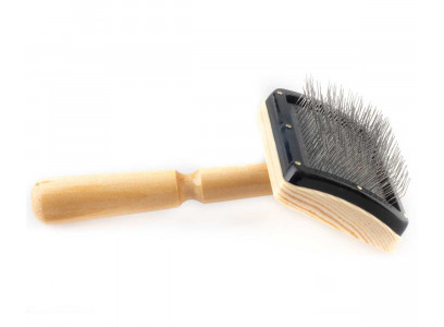 Пуходерка Для Кошек и Собак Вака Премиум Деревянная Без Капли Для Средней Шерсти 92872