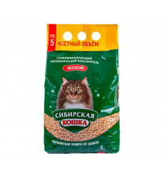 Наполнитель Для Кошачьего Туалета Сибирская Кошка Лесной 5л (1*4)
