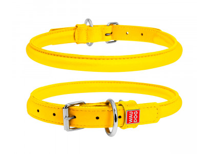 Ошейник Круглый 13*45-53 см Желтый Waudog Glamour (Ваудог Гламур) 35078