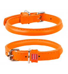 Ошейник Круглый 8*20-25 см Оранжевый Waudog Glamour (Ваудог Гламур) 22404