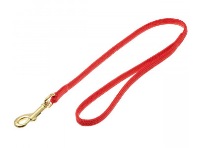 Водилка Для Собак Hello Pet (Хелло Пет) Лента-Чулок с Золотым Карабином 7мм 50см Красная 72-0768