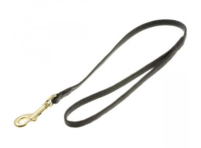 Водилка Для Собак Hello Pet (Хелло Пет) Лента-Чулок с Золотым Карабином 7мм 50см Черная 72-0770