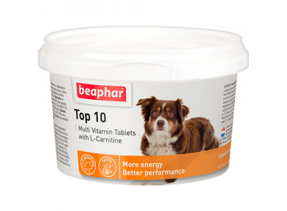 Beaphar (Беафар) Top 10 Multi Vitamin Tabs Кормовая Витаминная Добавка Для Собак 180шт 12542 