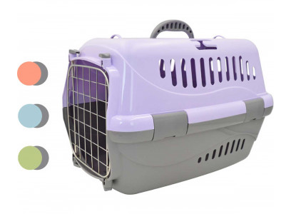 Переноска Для Кошек и Собак Мелких Пород До 10кг Турне с Металлической Дверью 48*32*32см Zooexpress 16021