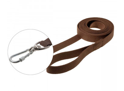 Поводок Для Собак Hello Pet (Хелло Пет) Брезент Сшивной Монтажный Карабин + Вертлюг 3м 25мм 73-5279