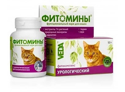 Витамины Для Кошек Фитомины Урологические 50г VEDA 