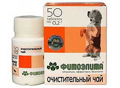 Витамины Для Собак Фитоэлита Очистительный Чай 50таб по 0,2г VEDA 