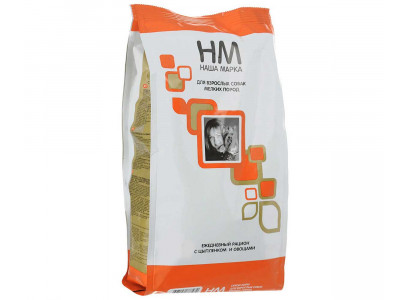 Сухой Корм Наша Марка (НМ) Для Собак Мелких Пород Цыпленок и Овощи 12кг 