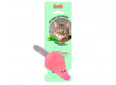 Игрушка Для Кошек Мышь с Мятой Мех Розовый Gosi PETTO 07166