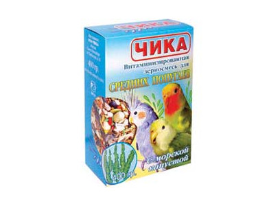 Корм Чика Для Средних Попугаев Морская Капуста 400г (1*24)  