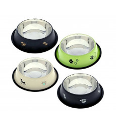 Миска Для Кошек и Собак Металлическая Цветная Рисунок 1,9л 3044 Vm-2509е