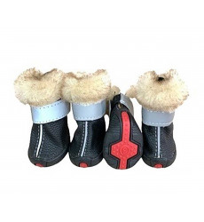 Угги Pet Fashion (Пет Фэшн) Для Собак Опушка Lux 2 Мех Черный