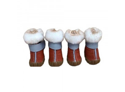 Угги Pet Fashion (Пет Фешн) Для Собак Мелких Пород Опушка Lux 5 Мех Коричневый