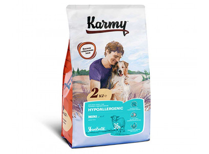 Сухой Корм Karmy (Карми) Для Собак Мелких Пород Ягненок Гипоаллергенный Hypoallergenic Mini Adult Lamb 2кг 