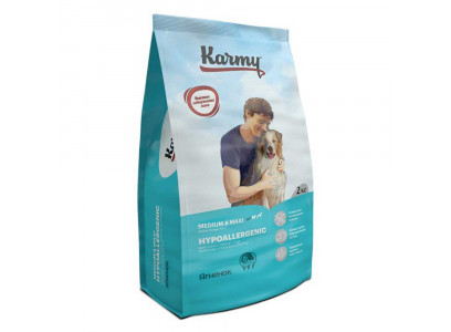 Сухой Корм Karmy (Карми) Для Собак Крупных и Средних Пород Гипоаллергенный Ягненок Hypoallergenic Medium&Maxi Adult Lamb 2кг 