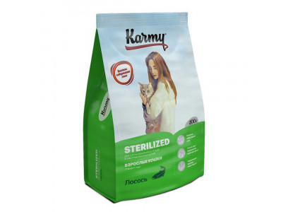 Сухой Корм Karmy (Карми) Для Стерилизованных Кошек Лосось Sterilized Salmon 400г 